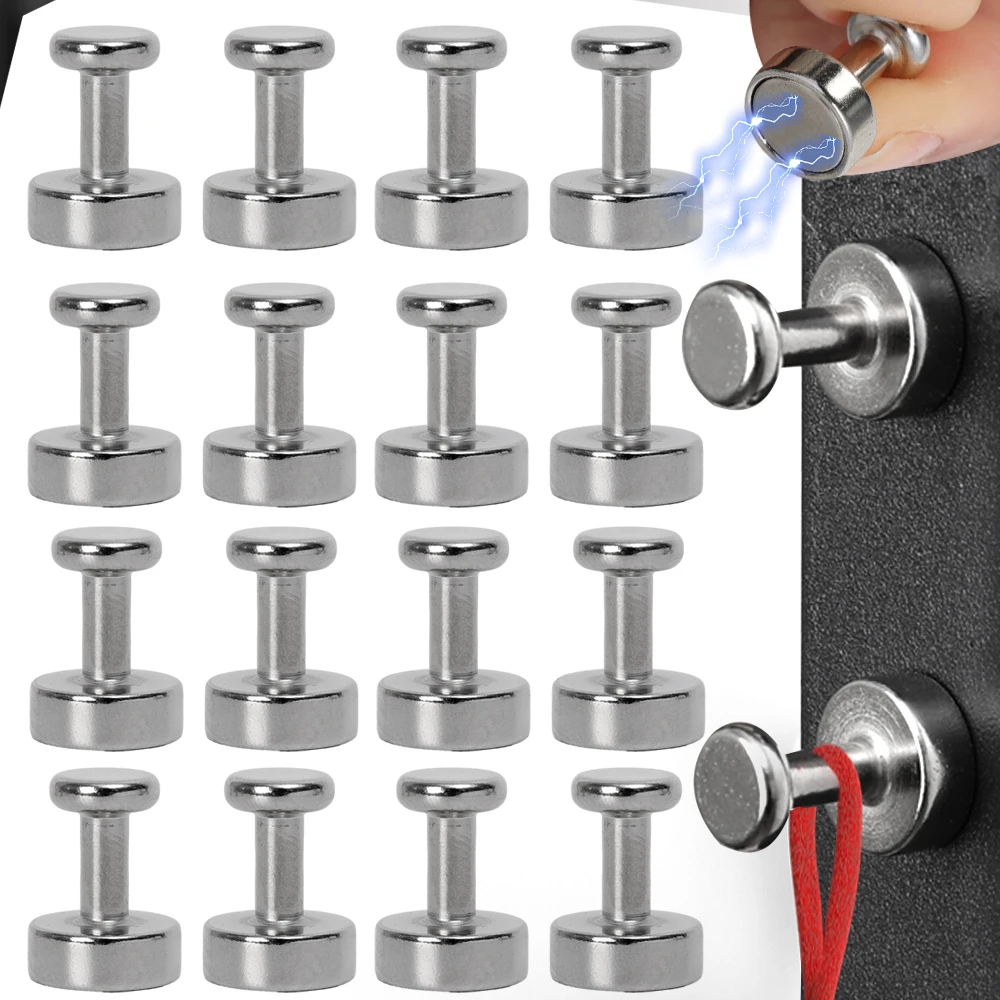 Mini Super Strong Magnetic Push Pins Neodymium Magnet Refrigerator Kitchen Whiteboard Home Kitchen Magnetic Thumb Tacks Hook