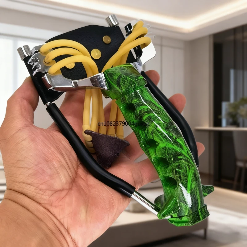 مرونة المهنية الدقة المعدنية مقلاع قوي عالية مقلاع الصيد في الهواء الطلق اطلاق النار حزمة الصيد الملحقات #5