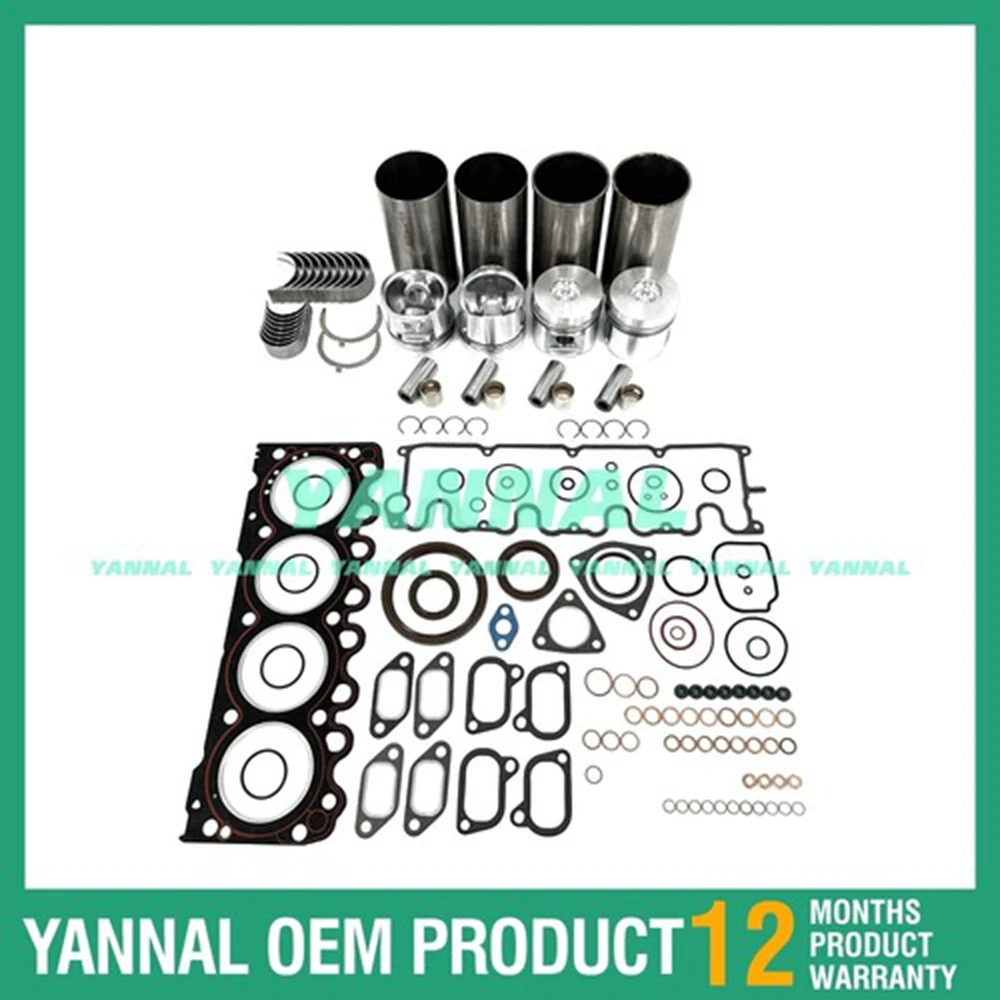 

4x Engine Overhaul Rebuild Kit With Bearing Gasket Set For Deutz BF4L1011
