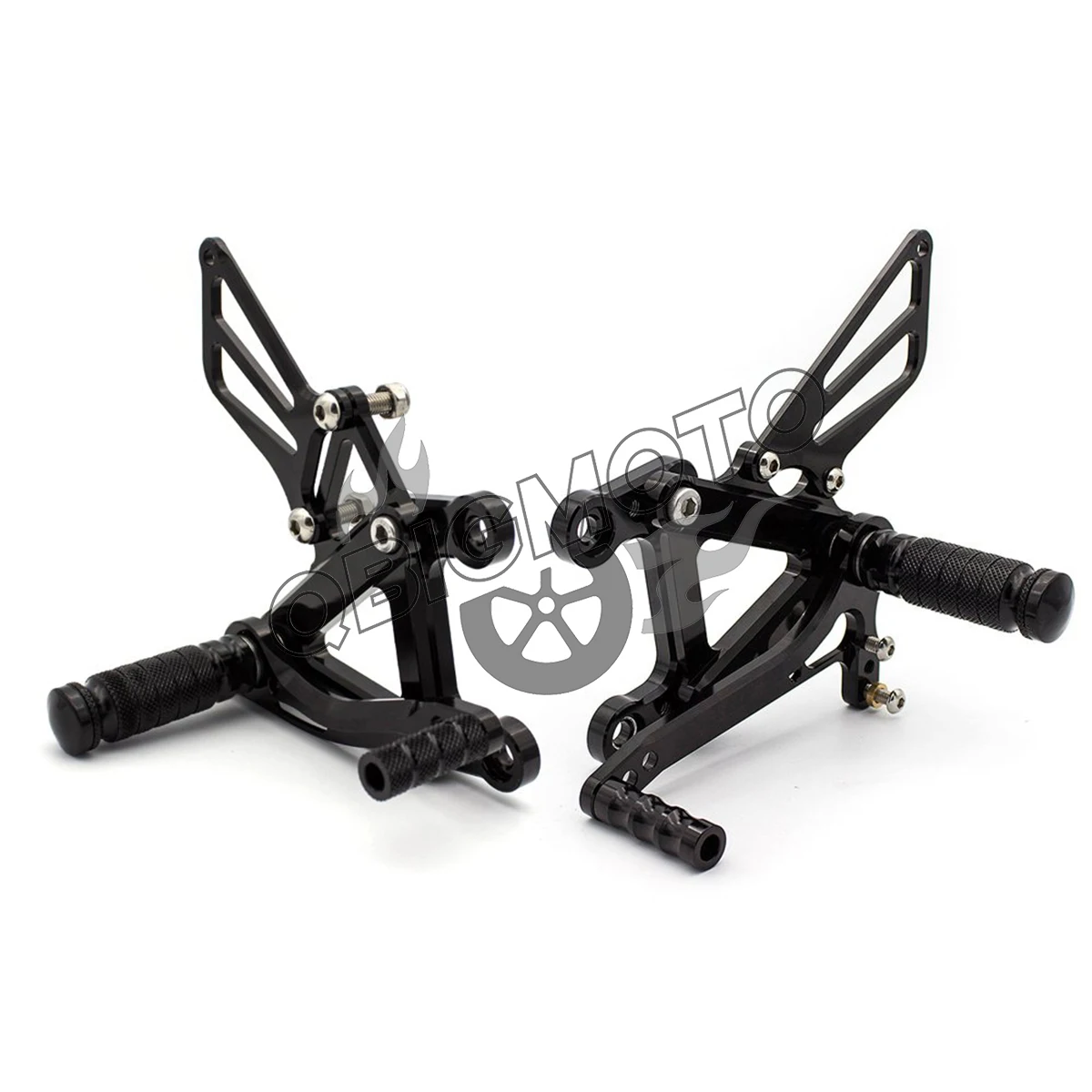 Motorcycle Rearset Footpeg Rear Footrest Foot Pegs Pedal Rearsets CNC Adjustable For KAWASAKI ZX6R ZX636 2004 2003 ZX 6R 636 view 3