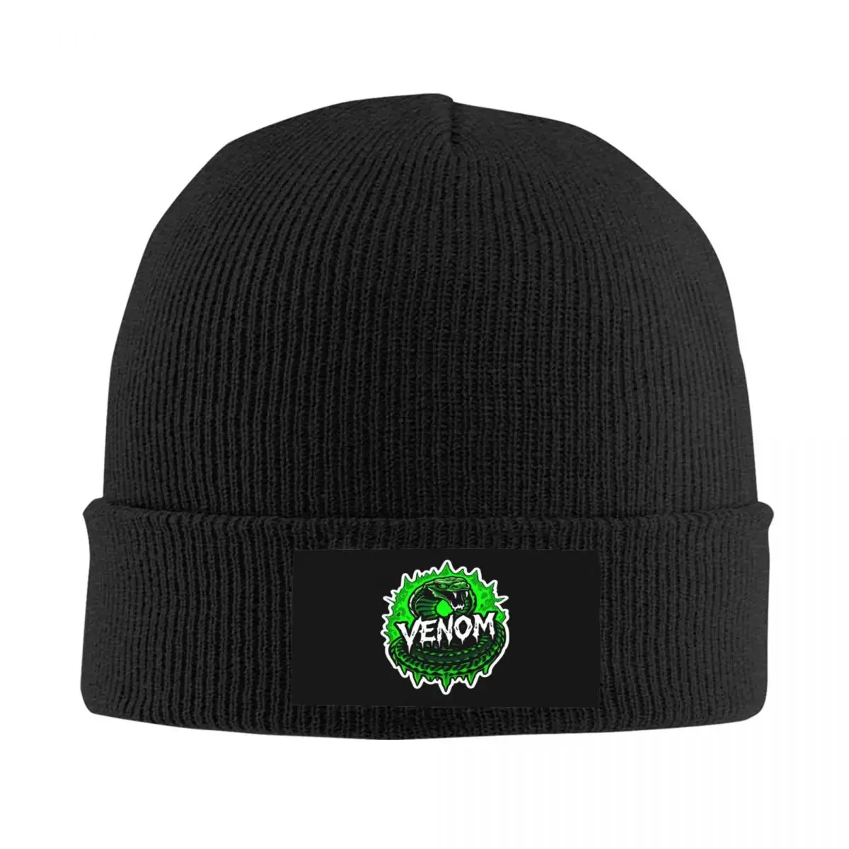 

Custom Venom Beanie Cap Unisex Winter Warm Bonnet Homme Knitting Hats Outdoor Superhero Comics Skullies Beanies Caps Men Women