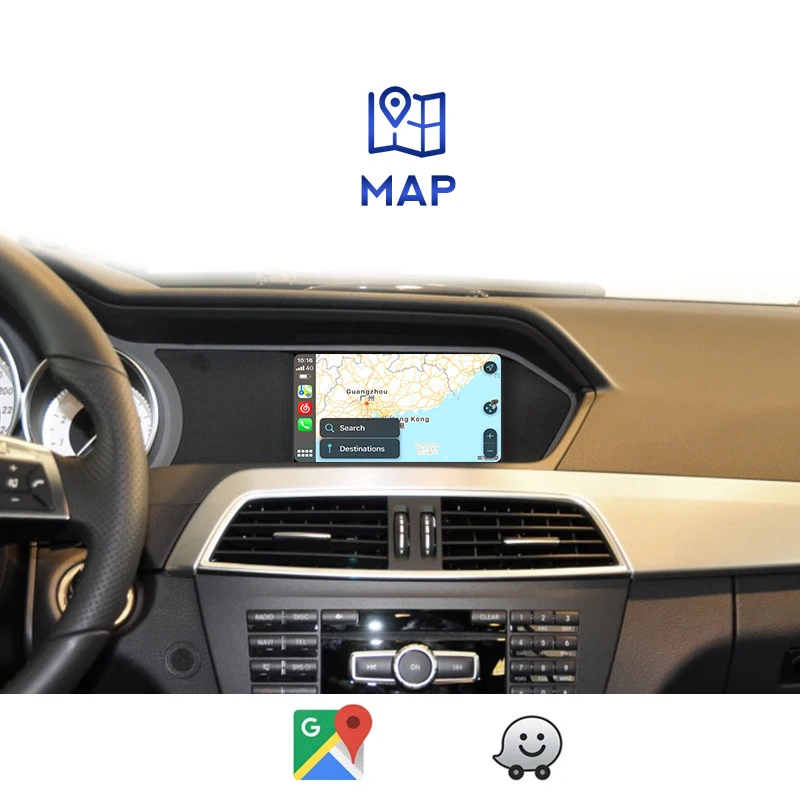 Wireless CarPlay for Mercedes Benz A Class W176 B W246 CLA GLA C-CLass W204 E-Class W212 C207 CLS W218 ML GL GLK SLK R72 G W463