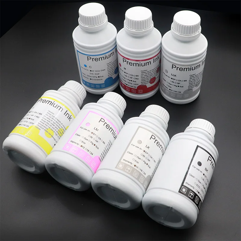 1000ml Compatible Epson Thermal Transfer Ink EPSON P7580 Large Format Inkjet Printer DTF Ink Ironing Phone Case Transfer Ink