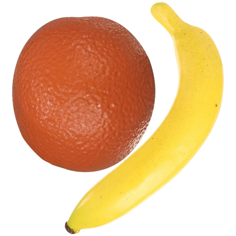 2 Pcs Simulated Fruit Sandbox Toy Musical Shaker Flasks Percussion Abs Toddler Instrument