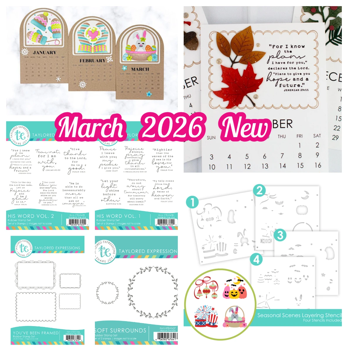 

You've Been Framed Seasonal Scenes Layering Stencil Metal Cutting Dies Stamps for DIY Scrapbook Handmade Calendar March 2026 New