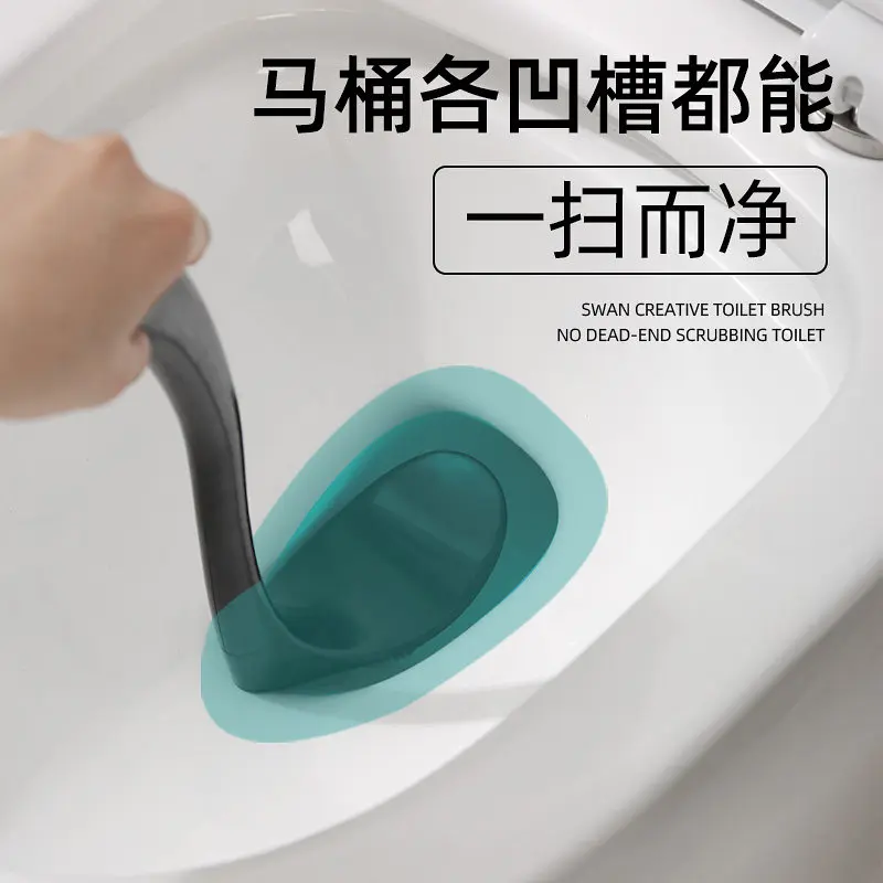Toilet brush household no dead ends  creative cleaning toilet set household new long handle brush