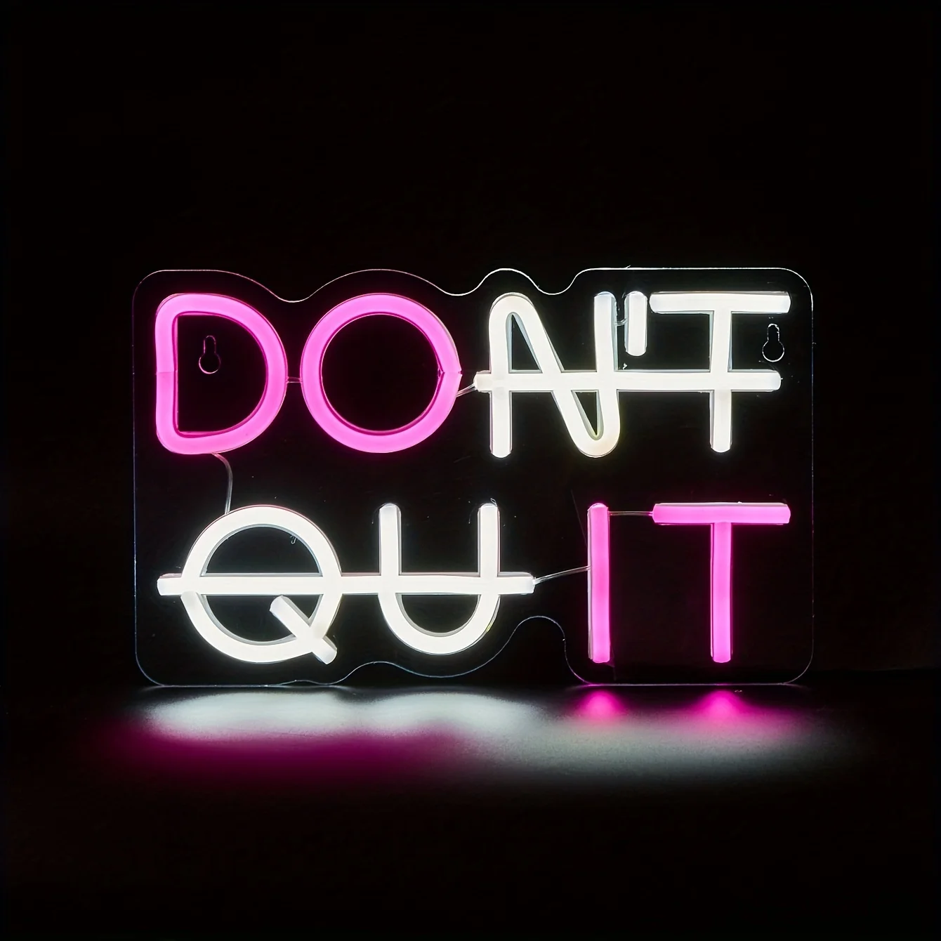 DON’T QUIT Neon Light Sign,Decorations for Home, Man Cave, Gamer Room, Office, Yoga Gym Room, Gifts for Friends Family Kids