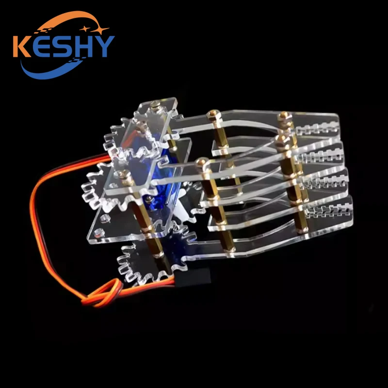 SG90 MG90S 4 Dof Unassembly الاكريليك الميكانيكية روبوت مناور مخلب عدة لاردوينو روبوت الذراع مجموعة البخار برمجة روبوت الذراع #4