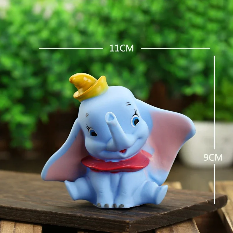 Disney Cartoon Anime Figures Dumbo Elephant 9CM Pvc Doll Model Decoration Toys Children Party Gifts Action Figure