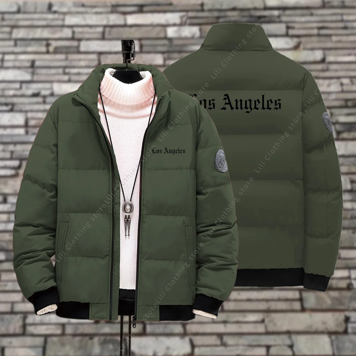 Los anegles jaquetas masculinas jaquetas de inverno grosso quente de alta qualidade moda parkas casacos roupas moda masculina jaqueta puffer
