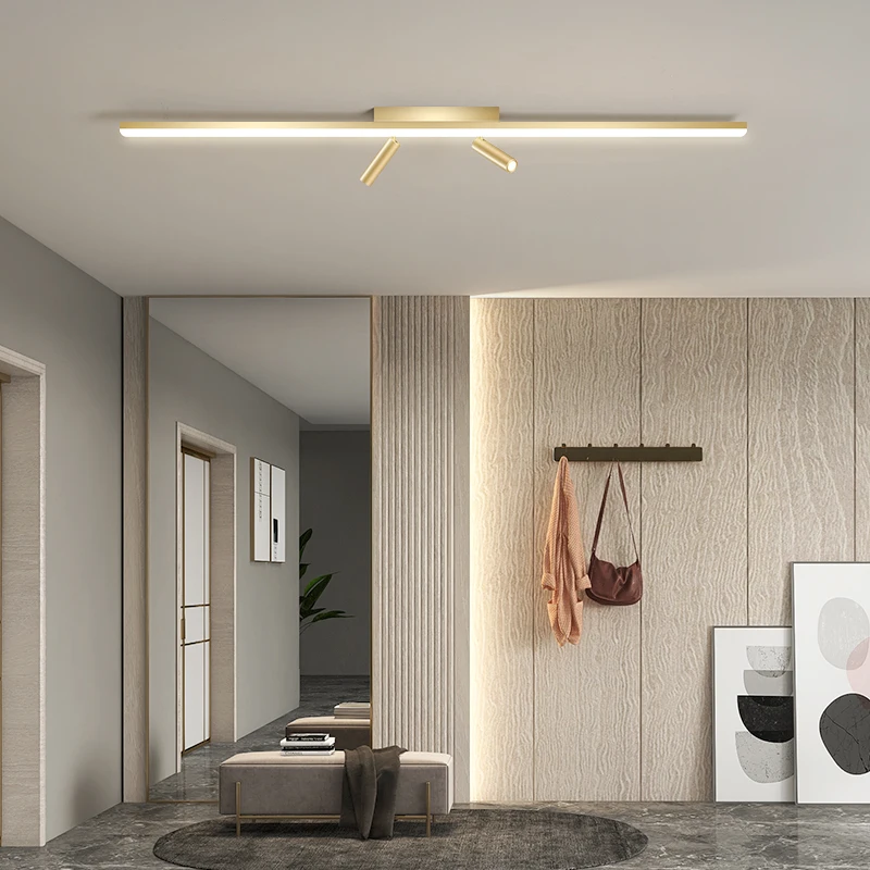 Imagem -03 - Moderno Led Luzes de Teto do Corredor com Holofotes Simples para Foyer Corredor Quarto Lâmpada Decoração para Casa Luminária Iluminação Interior