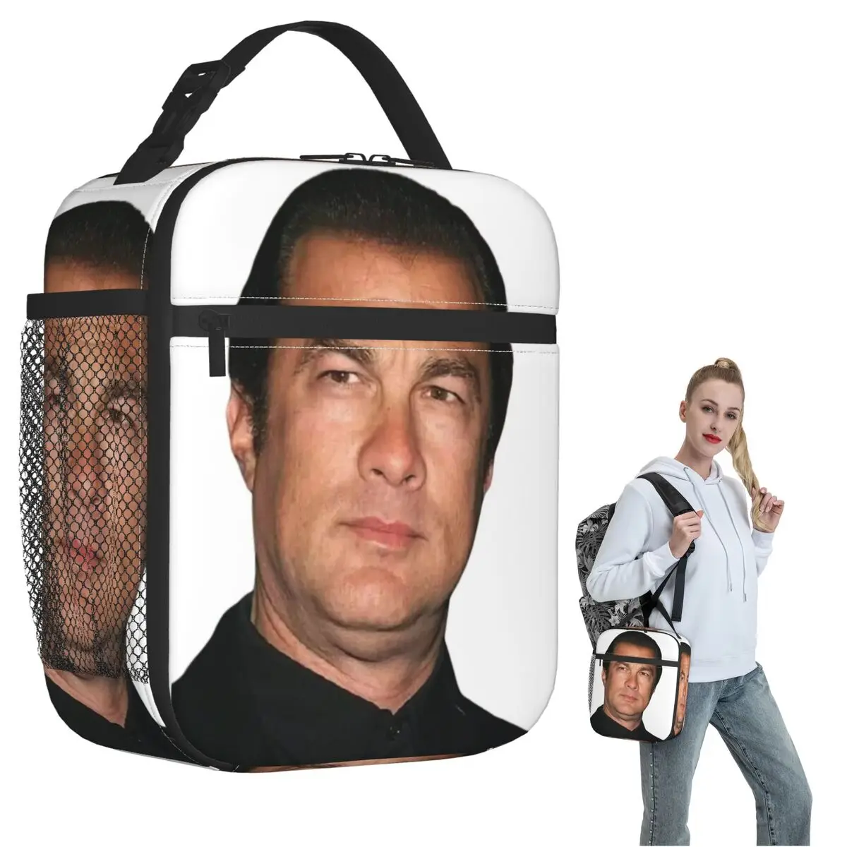 

Термосумка для обедов Steven Seagal для женщин и детей, портативная сумка-холодильник для еды, термосумка-тоут