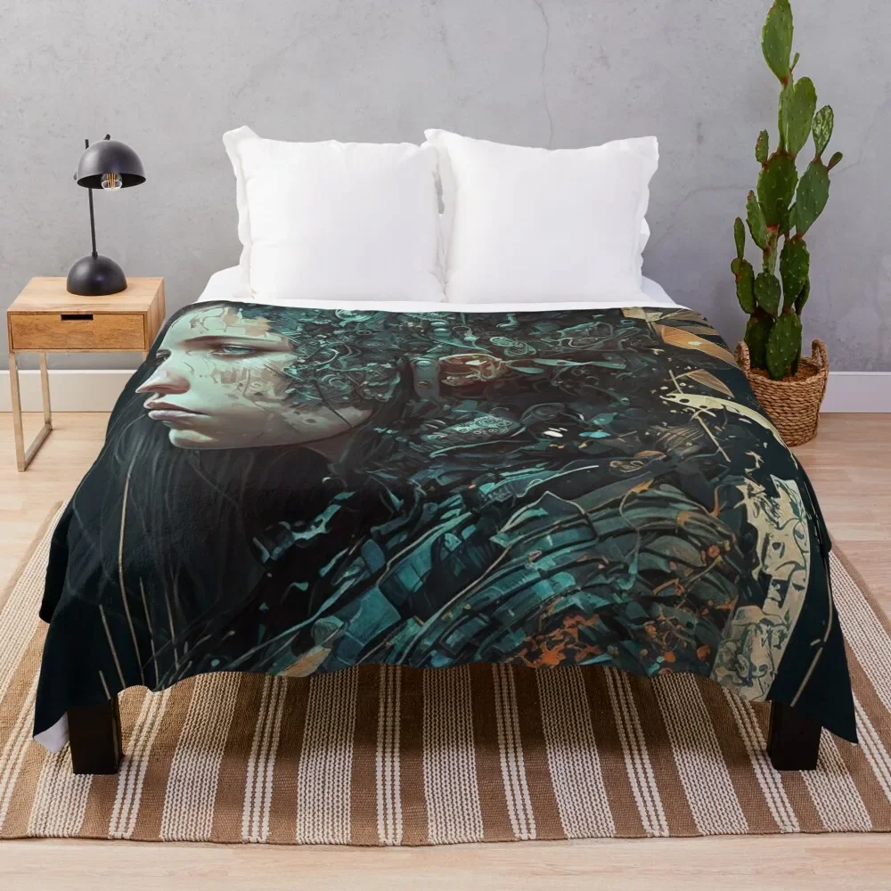 Cyberpunk Girl Throw Blanket Luxury Thicken christmas gifts Blankets