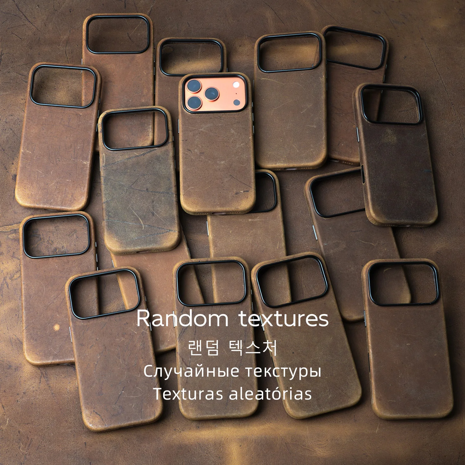 

Scars Crazy Horse Genuine Leather Case for iPhone 17 16 15 Pro Max Magnetic PULL-UP Frosty Cowhide Phone Cover