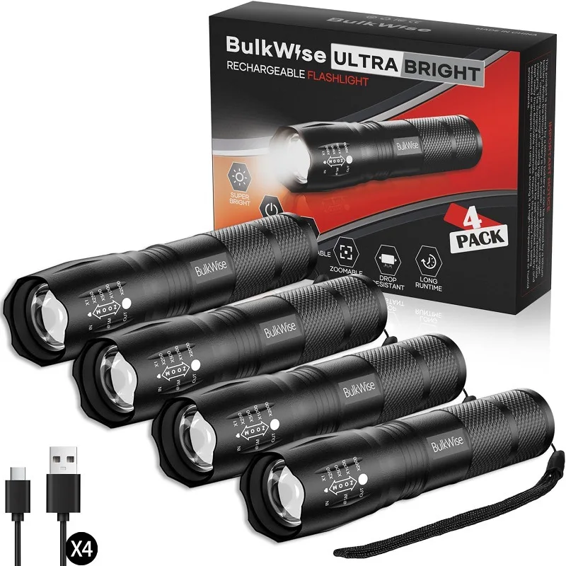 Aluminum Alloy Portable Torch, Mini Design with Zoom Function for Daily & Outdoor Use