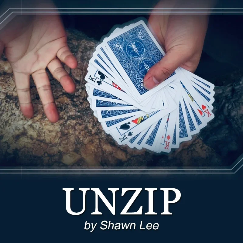 Unzip by Shawn Lee Magic Tricks Visual Pop-up Card Appearing Magia Prediction Close Up Street Illusions Gimmicks Mentalism Props