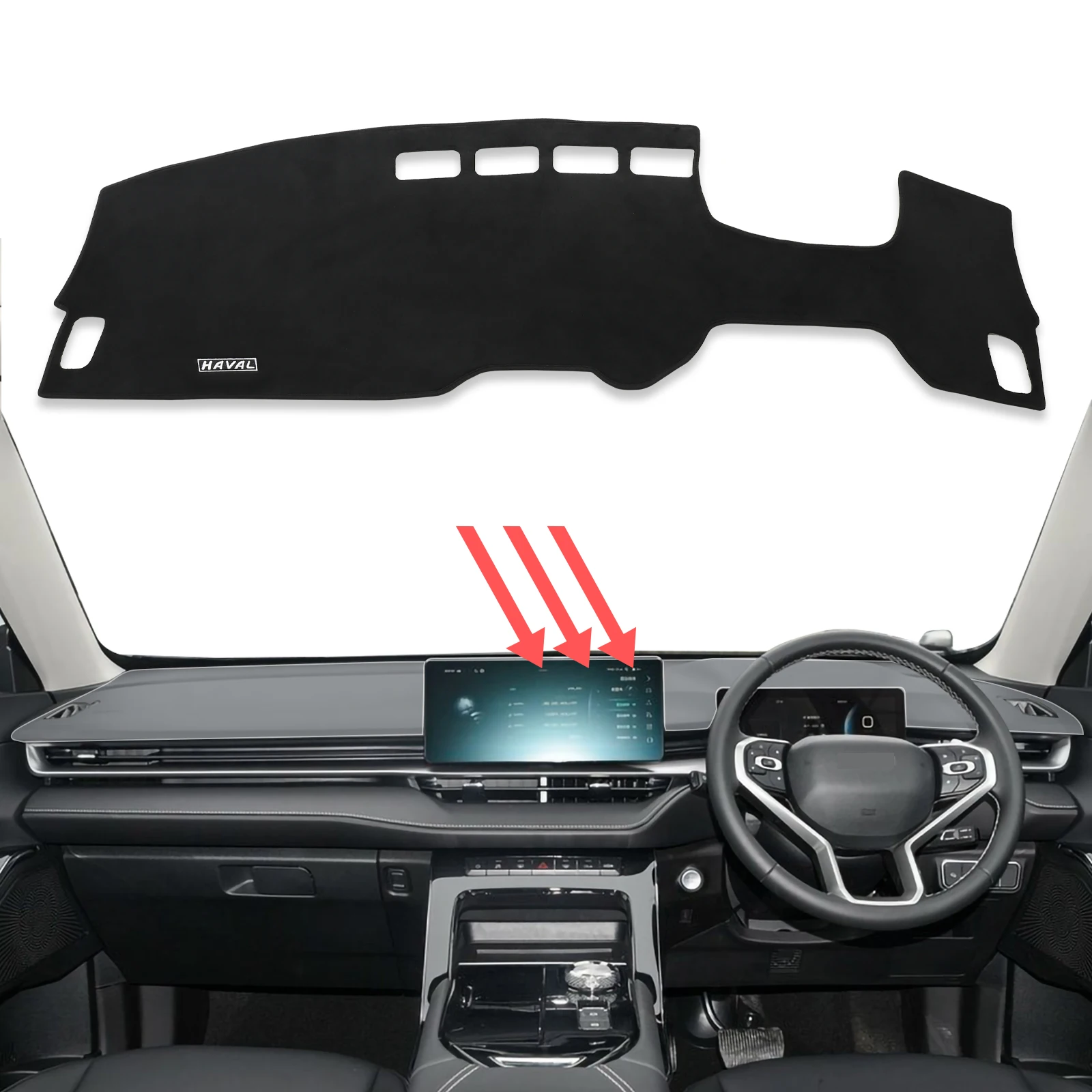 

for Haval H6 2021 2022 2023 GT H6S PHEV Car Dashboard Mat Sunshade Protective Carpet Dash Pad Dashmat