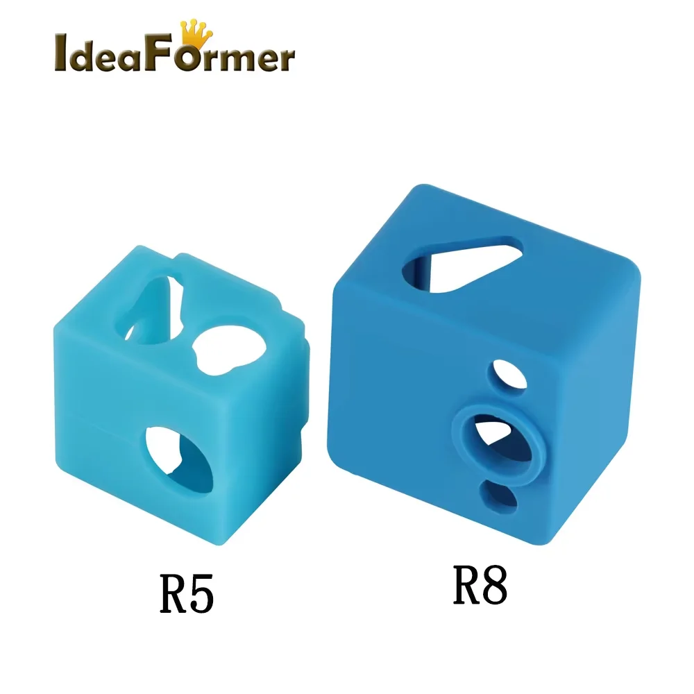 3D Printer Silicone Sock Heater Block Cover R5 R8 Insulated Exhaust Sock Keep Warm For Hotend IR3-M IR3-MF/MT 3D Printer Parts