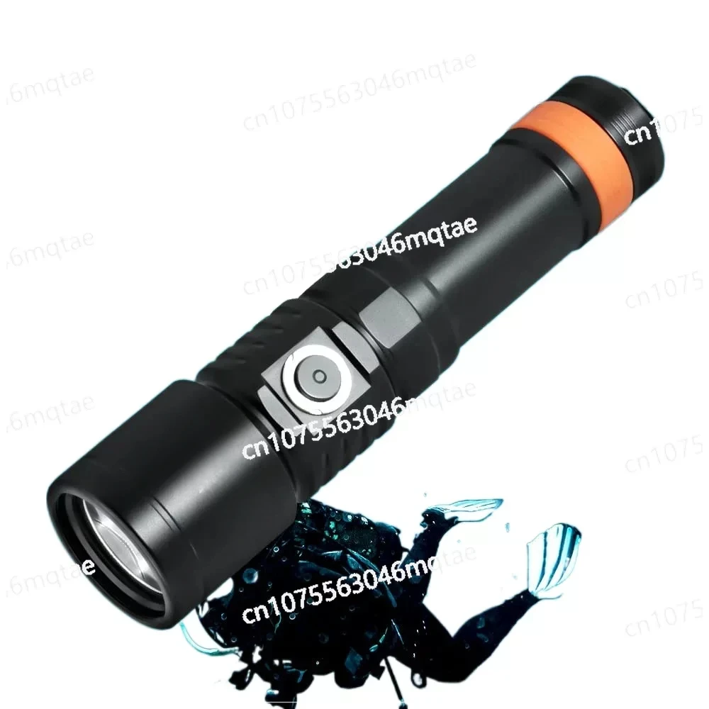 

OrcaTorch D710 Scuba Diving Light 3000-Lumen Underwater Flashlight with 6 Degrees Narrow Beam 150M Waterproof Night Dive Torch