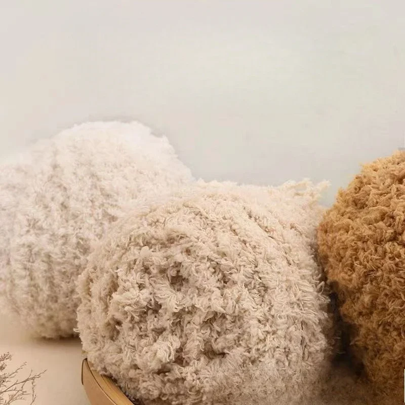 

Coral Fuzz Yarn Ball Yarn Knitted Scarf Hand Woven DIY Small Bear Scarf Material Pack Wholesale Woolen Balls Crochet Thread