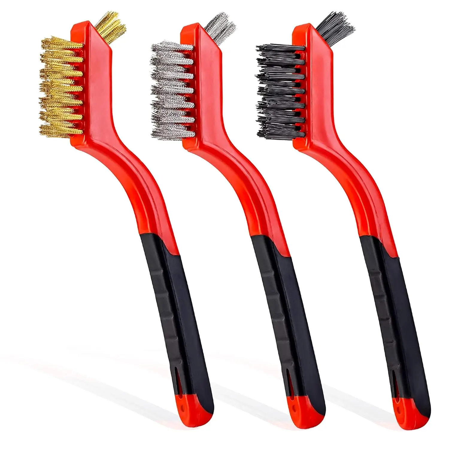 

IFIXPRO 3Pcs Wire Brushes Durable Wire Brushes with Nylon/Brass/Stainless Steel Bristles Hot Sale Wire Brush Set