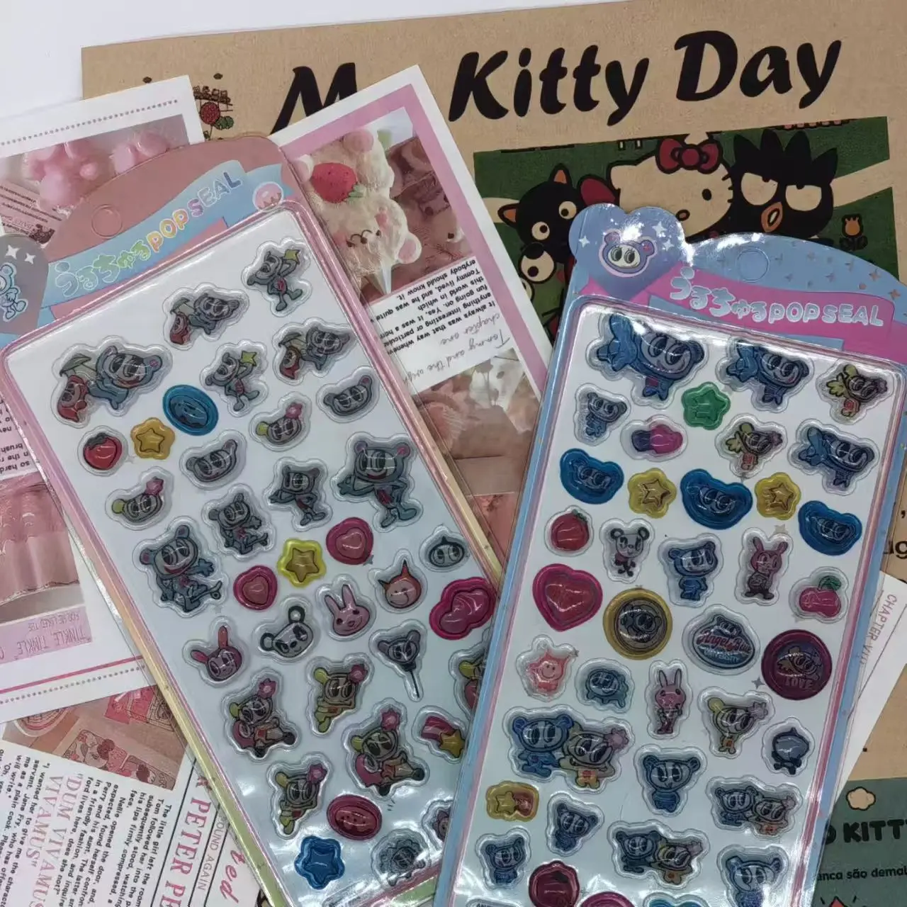 

Набор из 2 новых мультяшных 3D-наклеек с рельефным кристаллом, синий ангел-капельница, для декора мобильного телефона и рабочего стола, праздничный подарок