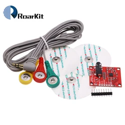 AD8232 ECG Physiological Measurement Heart Pulse Single Lead Heart RateMonitor Sensor Module for Arduino UNO R3 diy kit