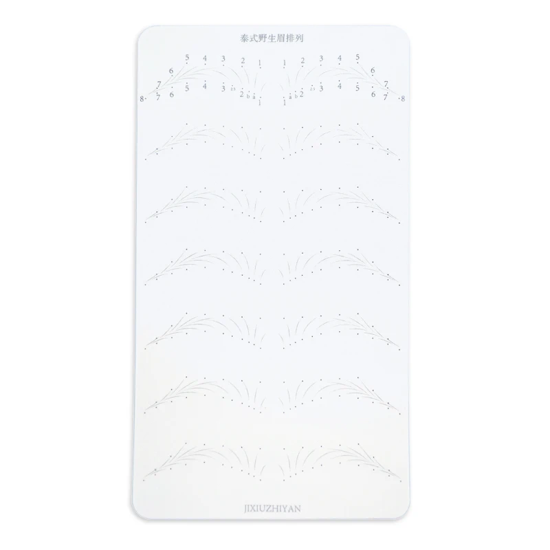 Semi-permanent Wild Line Eyebrow Tattoo Practice Skin Beginner Embroidery Silicone Simulated Eye Brow Training Skin Tattoo Tools