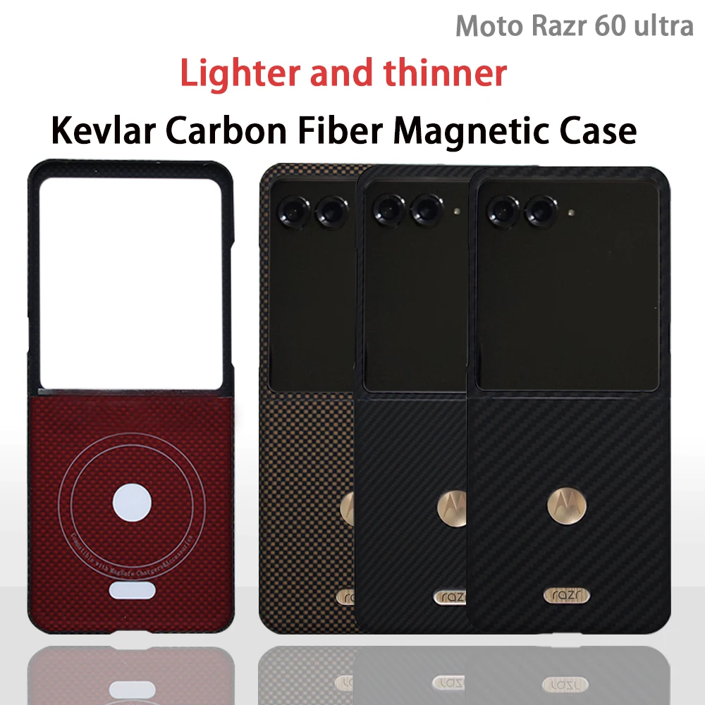 

For Moto60u phone case Kevlar aramid fiber hard shell carbon fiber ultra-thin lightweight magnetic business protective cover