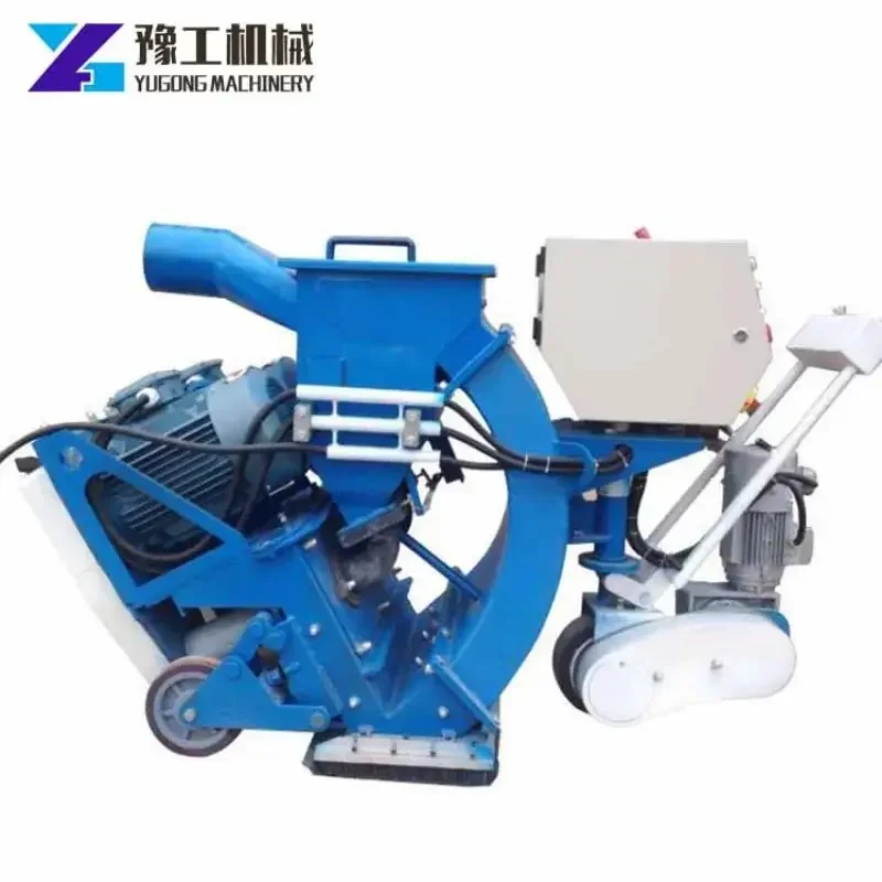 Asphalt Pavement Shot Blaster Horizontal Movable Concrete Floor Shot Blasting Machine Mobile Steel Plate Shot Blasting Machine