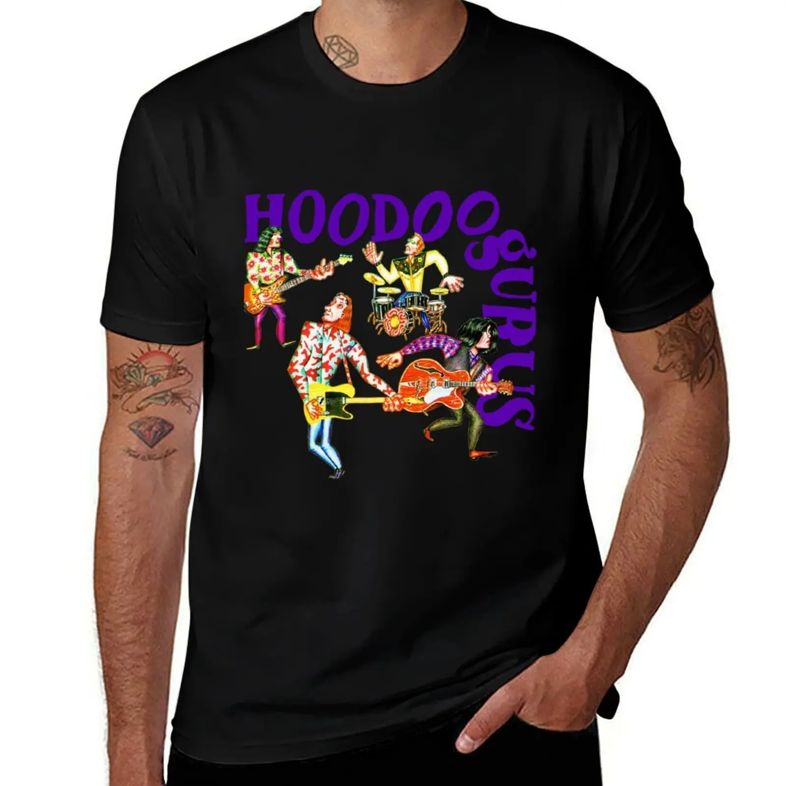 

Hoodoo Gurus - Limited Edition Perfect Gift Loves Cat T-Shirt Simple Line Art Print Tee