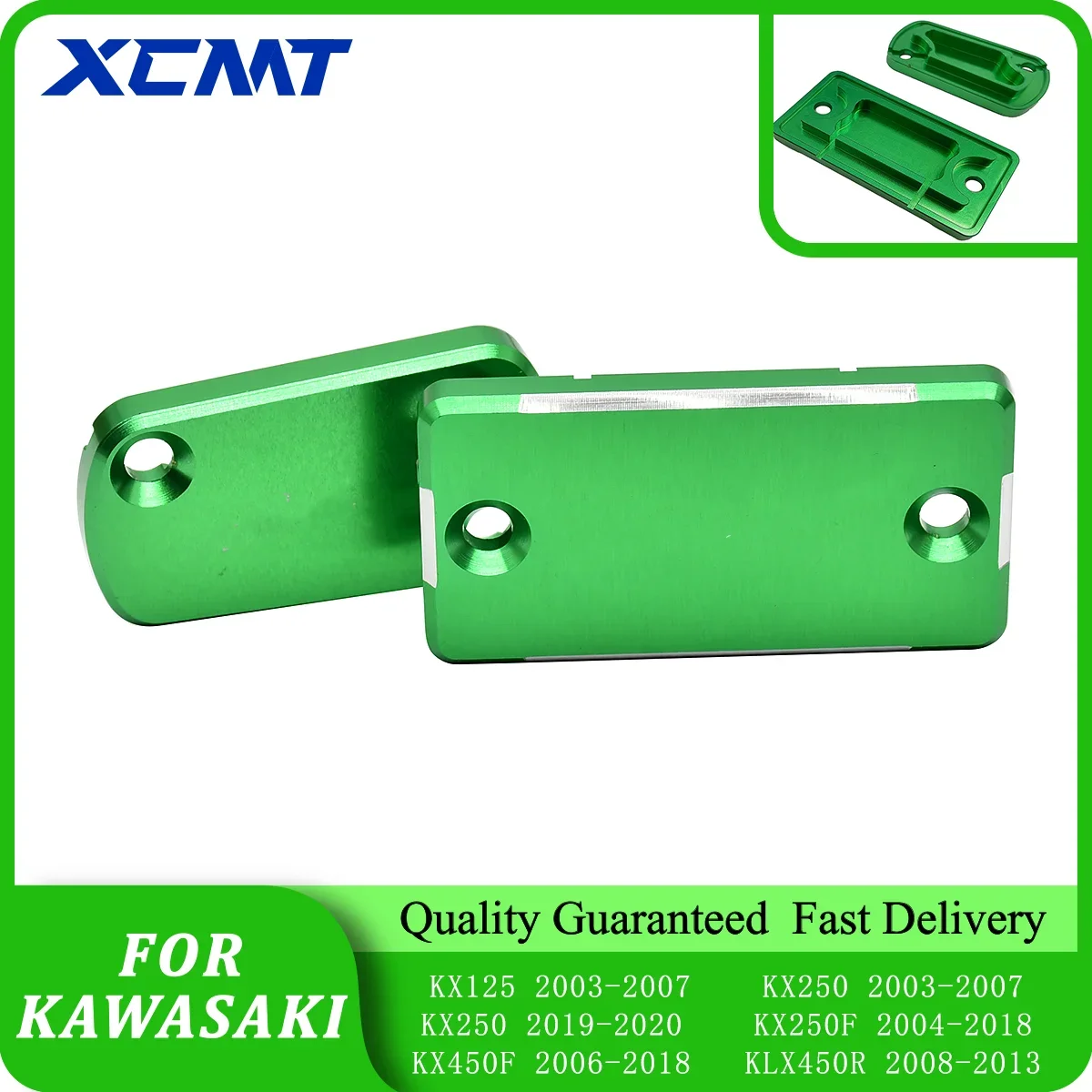 

For Kawasaki KX125 KX250 KX250F KX450F KLX300R KLX450R KX 250F 450F CNC Motorcycle Front Rear Brake Fluid Reservoir Cap Cover