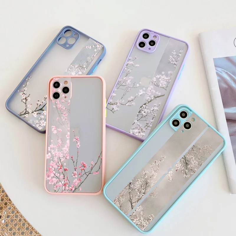 Vintage Rose Flower Phone Case for iPhone 16 Promax 7 8 Plus SE2 X XR XS MAX 12 13 11 14 15 Pro Max Back Shockproof Cover Fundas