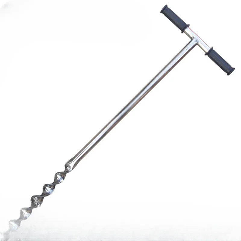 304 stainless steel twist soil drill, spiral soil collector, sampler,