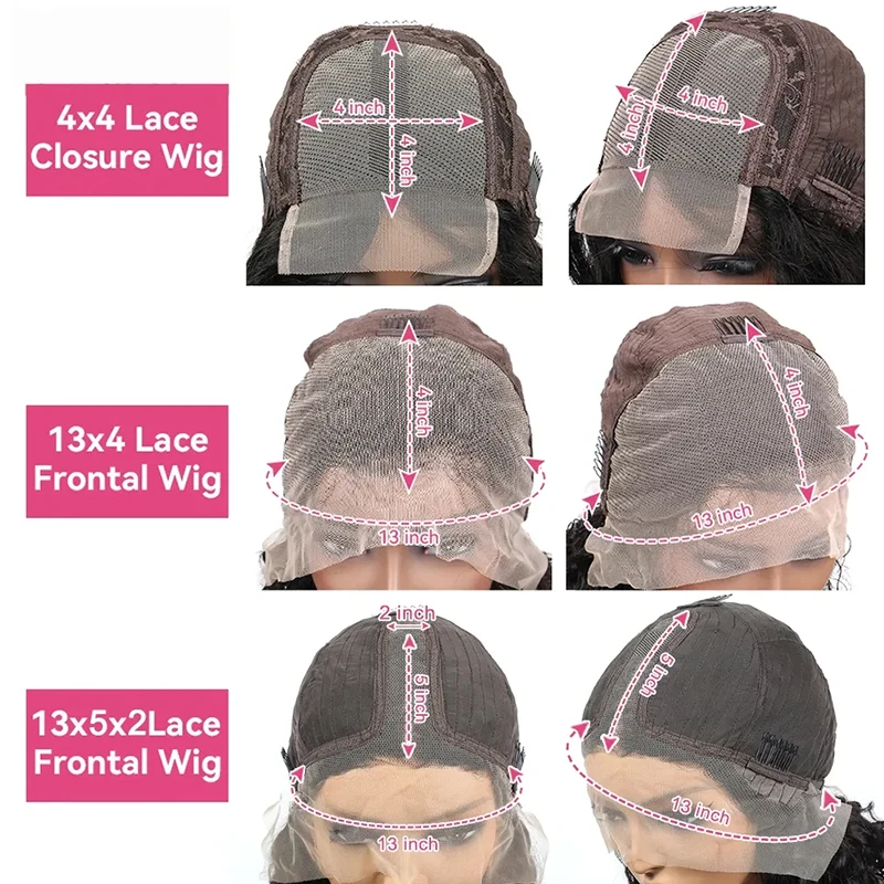 Körperwelle 13*4 Transparente Spitze-Front-Bob-Perücke Echthaar 180 % Dichte Kurze Körperwelle T-Teil Spitze-Frontal-Bob-Perücken für Frauen