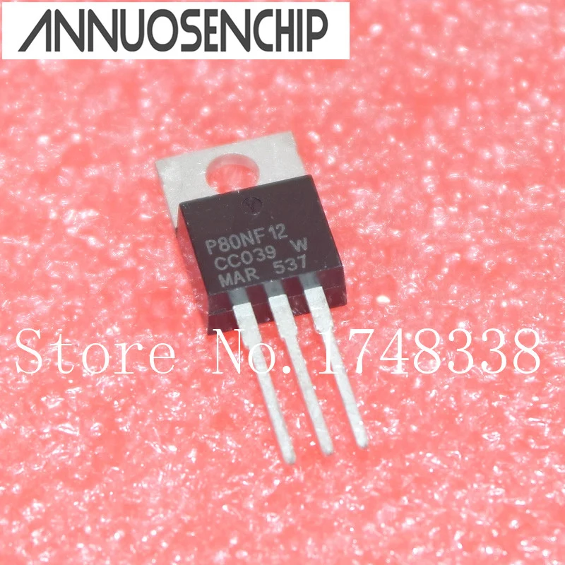 10PCS/LOT P80NF12 TO-220 STP80NF12  NEW ORIGINAL 8N12