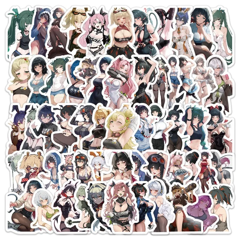 

60Pcs ZZZ Zenless Zone Zero Waterproof Graffiti Stickers Reusable DIY Decals for Laptop Phone Luggage Skateboard Decor