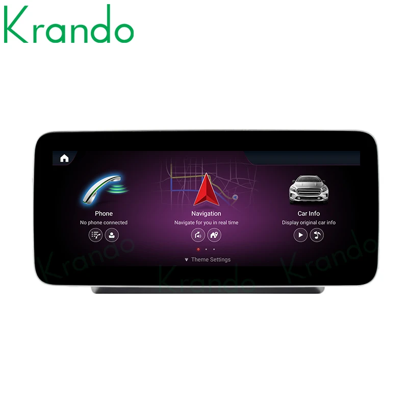 Krando 12.3 Inch Car Radio Video For Benz C W205 GLC-X25 V W446 X Class X200 X220D X250D X350D 2015-2020 Navigation