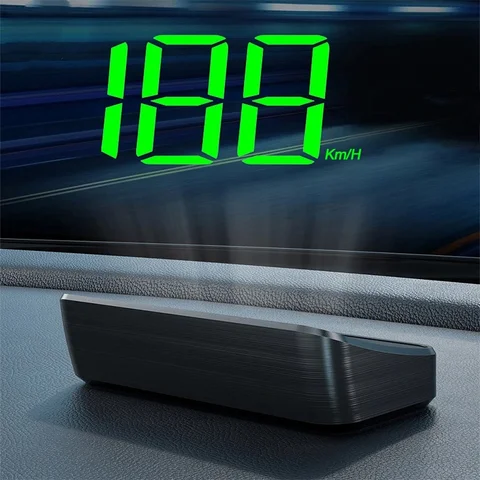 Автомобильный спидометр HUD, проекционный дисплей на лобовое стекло, цифровой измеритель скорости, GPS-компас, многофункциональные аксессуары