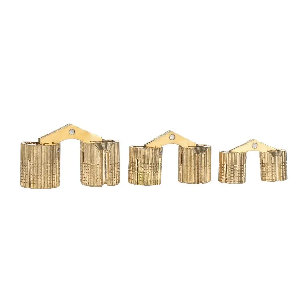 1pc Hardware Invisible Cupboard Furniture Hinges Cylindrical Brass Hinges Hidden