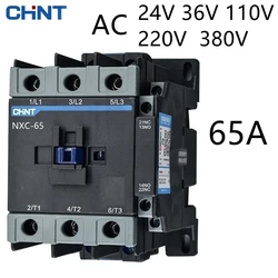 CHINT NXC-65 AC Contactor NXC 65 65A 24V 36V 48V 110V 127V 220V 380V 415V 1NO 1NC