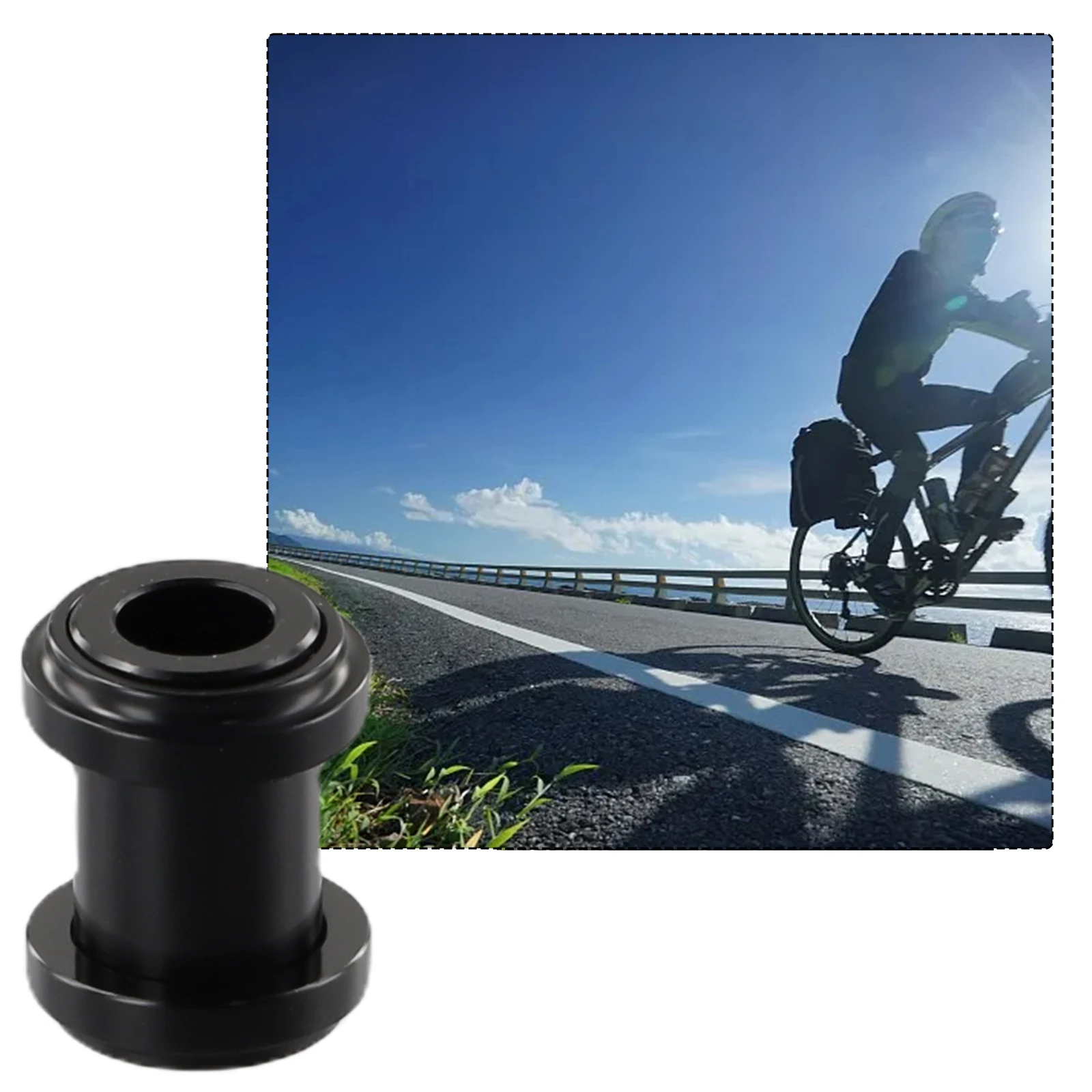 1 Pcs Bike Rear Shock Bushing Aluminum Alloy Black Bushes Hardware Kit For Rockshox Fixed Position DIY 25.4mm