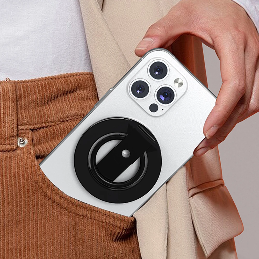 ل مشبك الإصبع المغناطيسي 4 أقسام شفط مغناطيسي مزدوج الجوانب 1 قطعة خفيف للغاية ورقيق للغاية شفط قوي دوار 360 ° #5