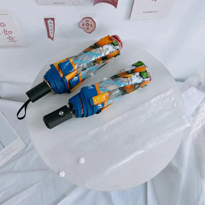 أنيمي سوبر ماريو بروس دليل مظلة أوتوماتيكية شفافة قابلة للطي المحمولة مقاومة للرياح ظلة هدايا عيد الميلاد عيد الميلاد