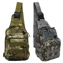 Bolsa de pecho táctica para caza, bolsa Molle para pistola, bolso de hombro cruzado para deporte al aire libre, mochila para senderismo, Camping y ciclismo