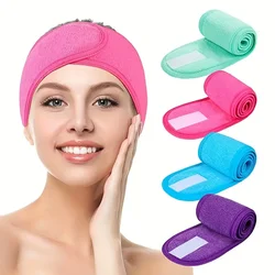 Spa Facial Headband Make Up Shower Wrap Head Terry Cloth Hair Band Adjustable Towel for Women Face Washing Bath Sport Headwear