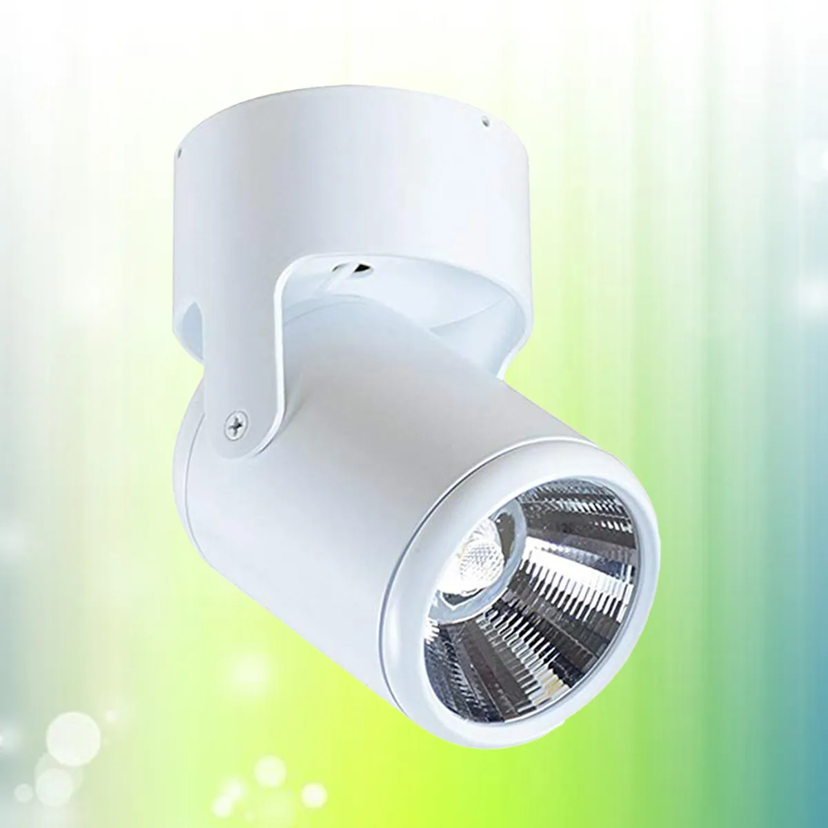 

Светодиодный регулируемый потолочный светильник 7 Вт, алюминиевый, для помещений, 85-265 В, теплый белый свет, накладной, COB-подсветка для дома и отеля