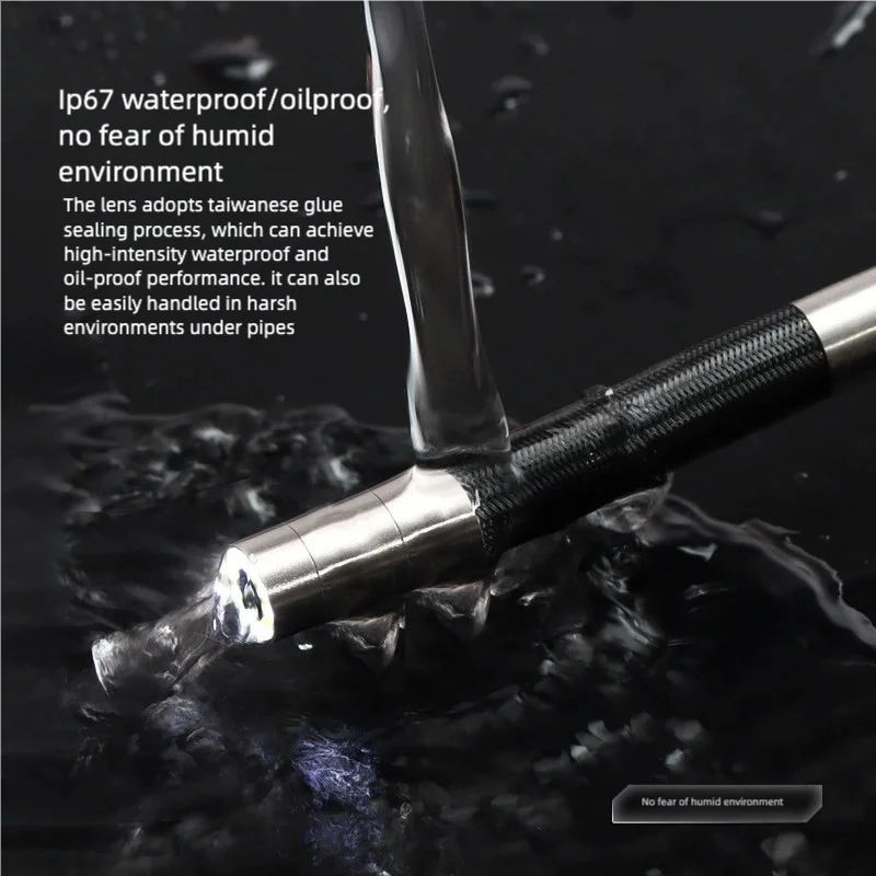 RALCAM  Two-Way Articulating Borescope, 6.2mm Lens Articulated Snake Camera, 4.3'' Screen  for Auto Home Mechanics