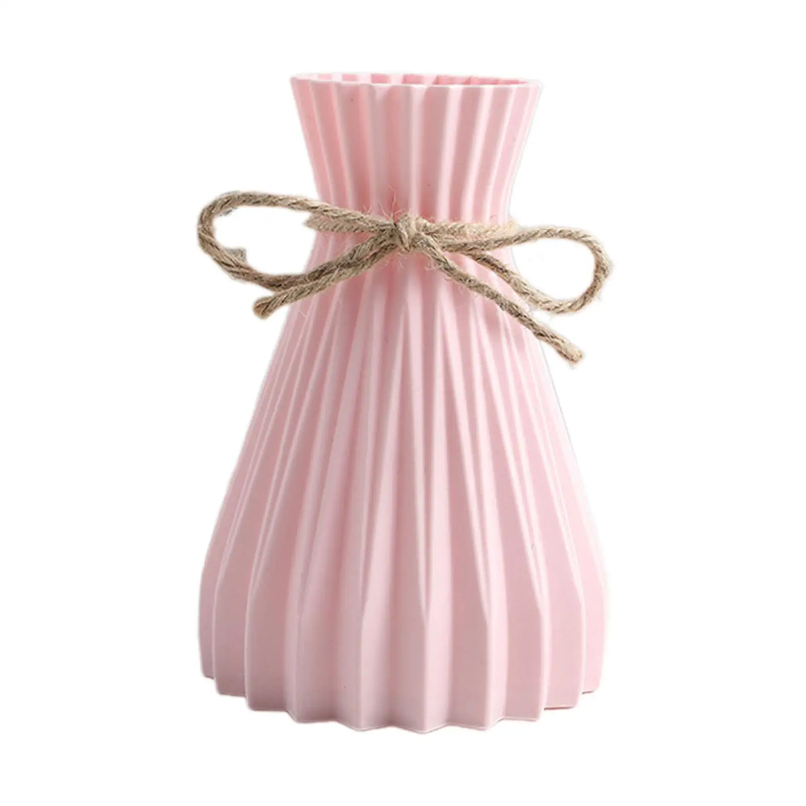 Flower Vase Home Decoration Minimalist European Style Plastic Vessel for Hydroponic Plants Table Centerpiece for Office Bedroom