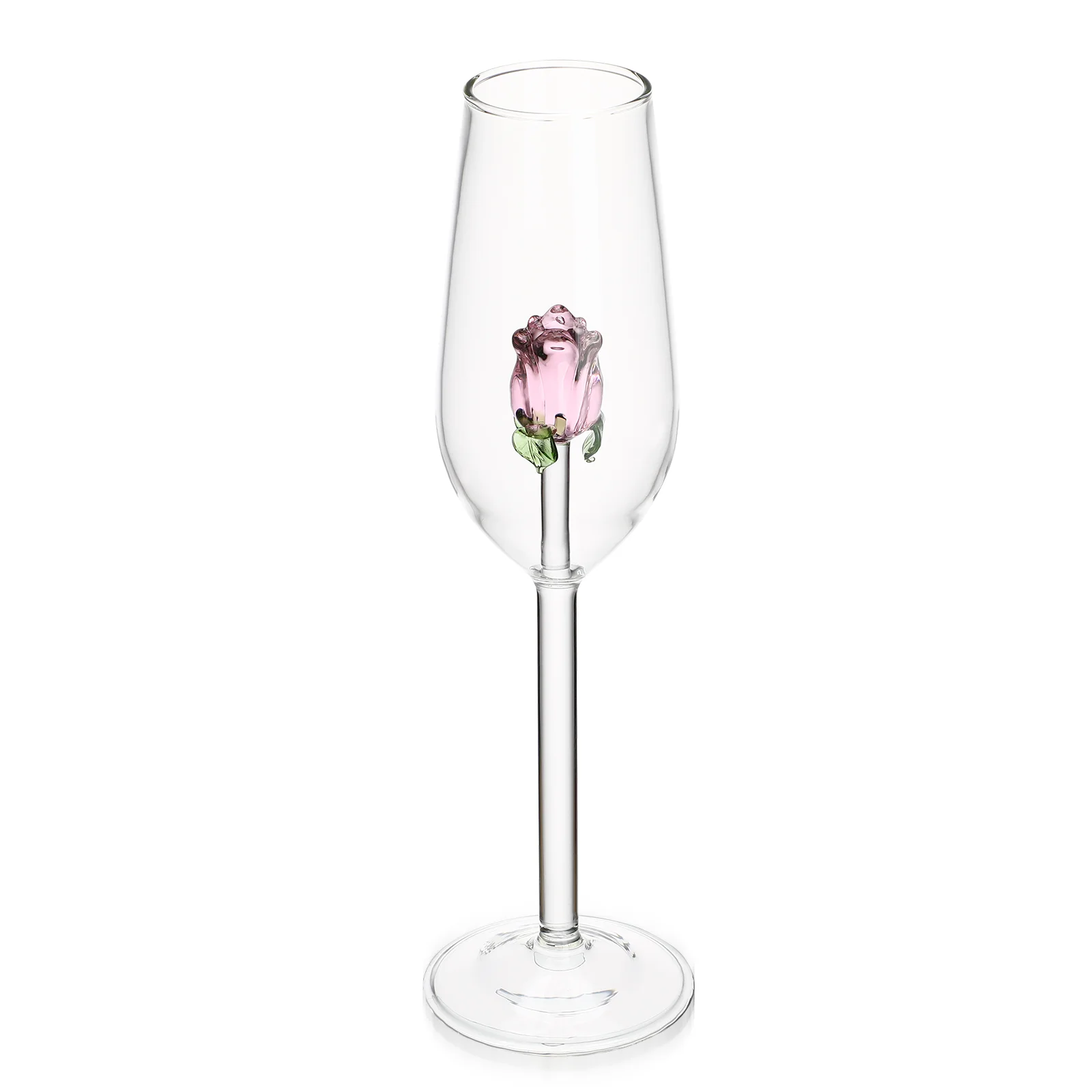 Rose Crystal Glass Creative Goblet Party Supply Red Glasses Delicate Cup Martini Set